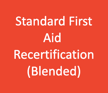 Standard First Aid Course with CPR/AED Level C Recertification - Blended