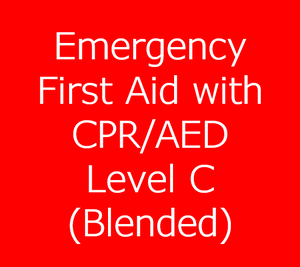 Emergency First Aid Training with CPR/AED Level C - Blended